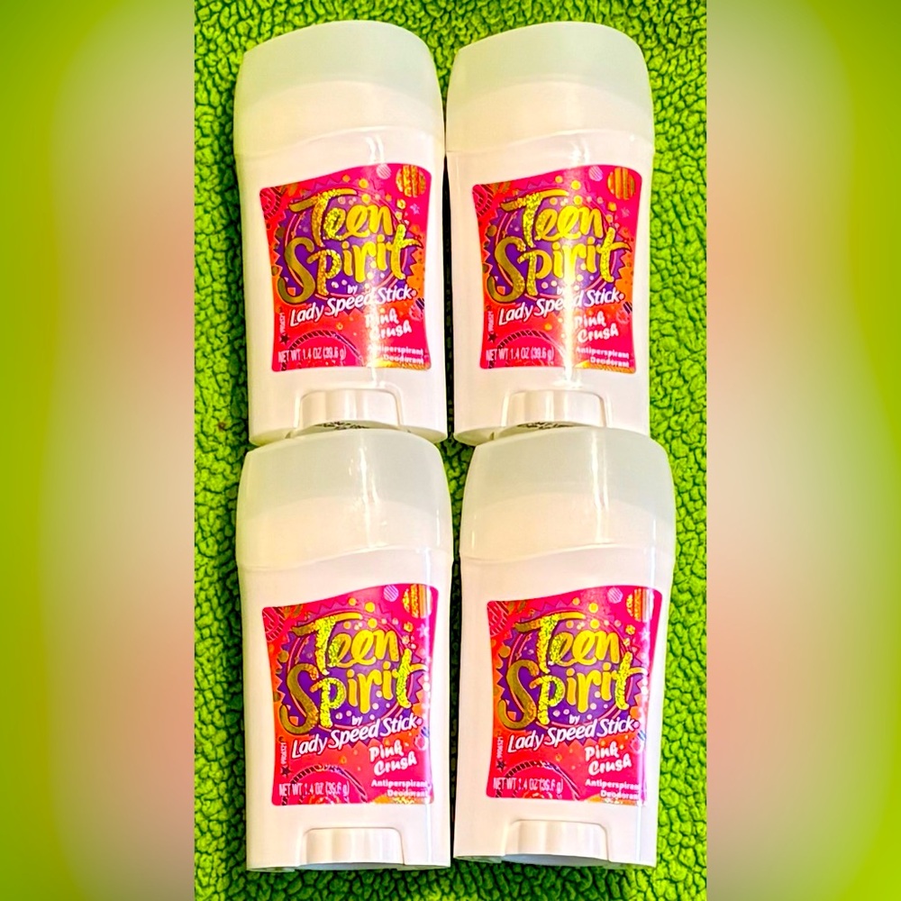 4X LADY SPEED STICK:TEEN SPIRIT:PINK CRUSH:Antiperspirant-Deodorant.